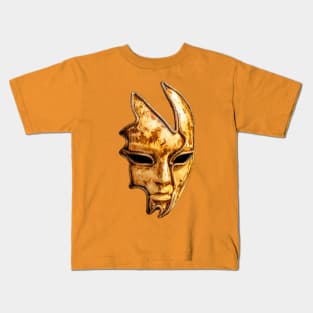 Carnival Mask in gold Kids T-Shirt